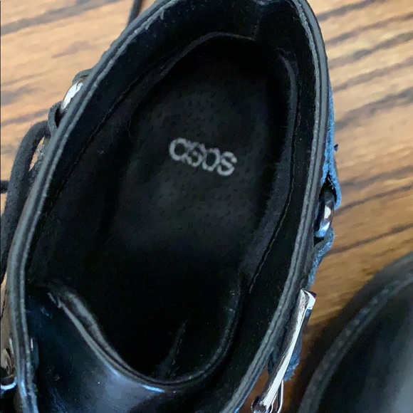 Black Leather Ankle Boots ASOS - Picture 8 of 10